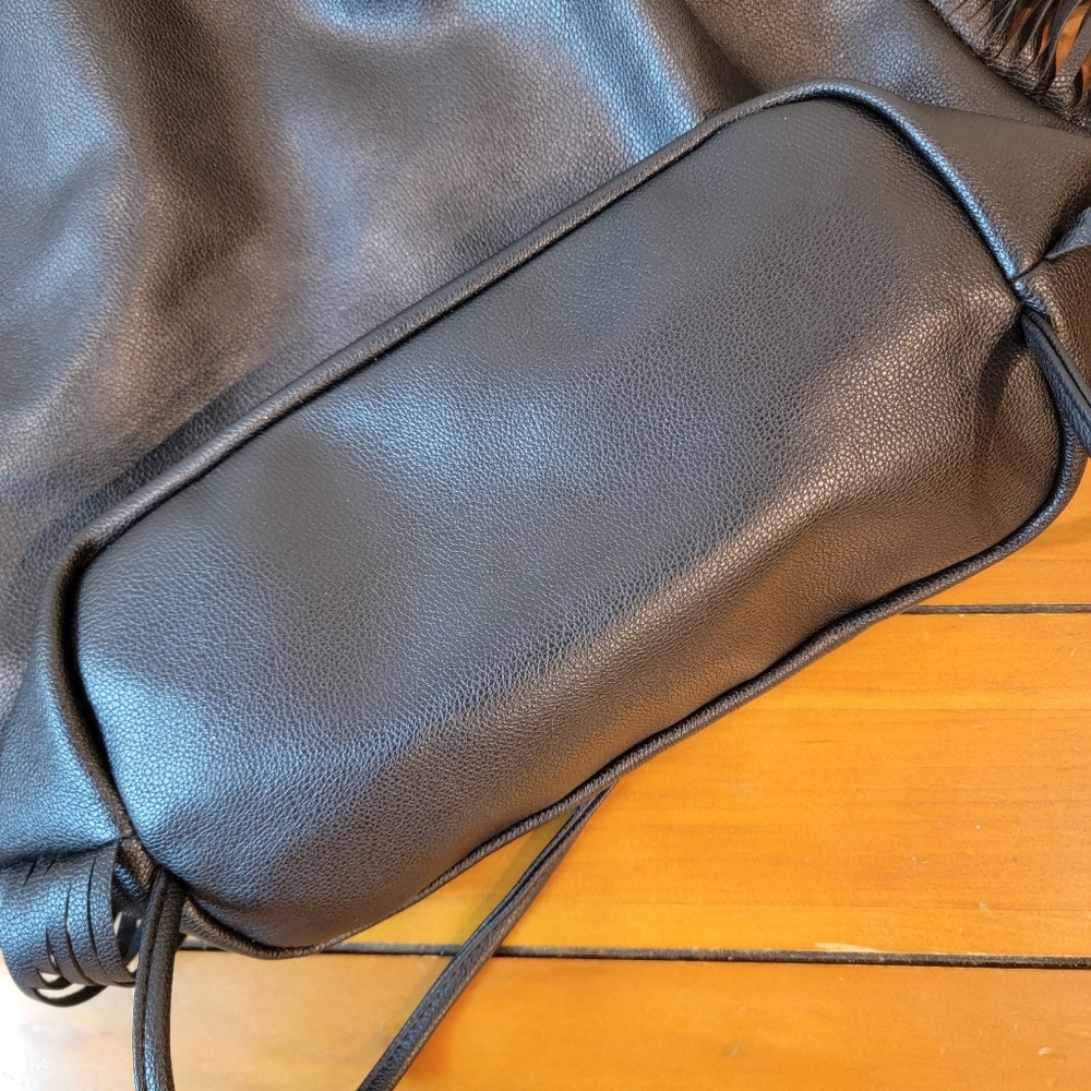 Victoria's Secret Black Backpack with Fringe - Picture 7 of 10